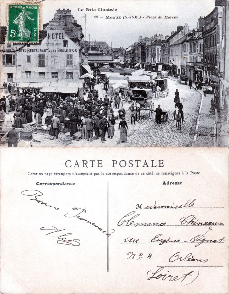 Pinterest (voitures anciennes seine et marne): La Brie illustrée  – Meaux (S.-et-M.) – Place du Marché – 1912
