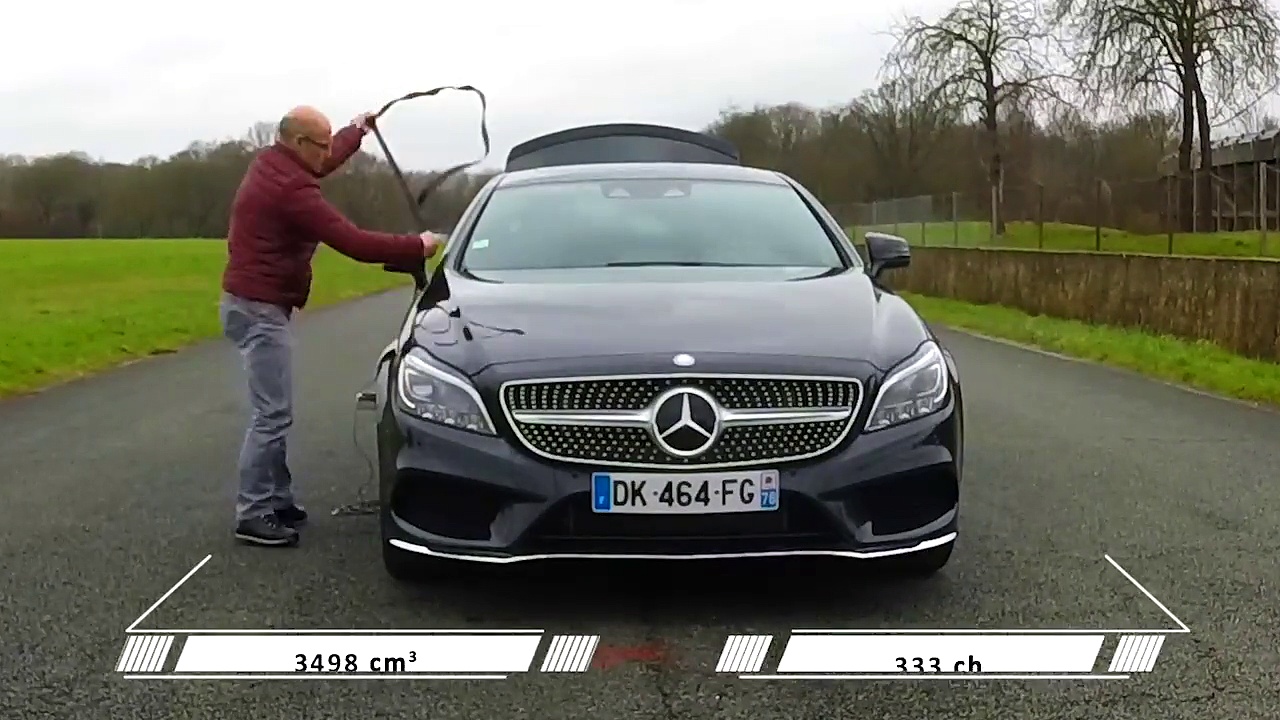 Vimeo 2015 Mercedes CLS 400 4Matic : 0 à 100 km/h sur le circuit de Montlhéry avec auto-moto.com