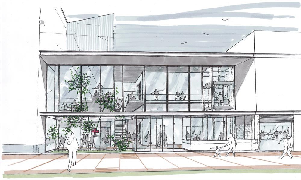 Pinterest Complexe sportif à Buc - agence Engasser + associés