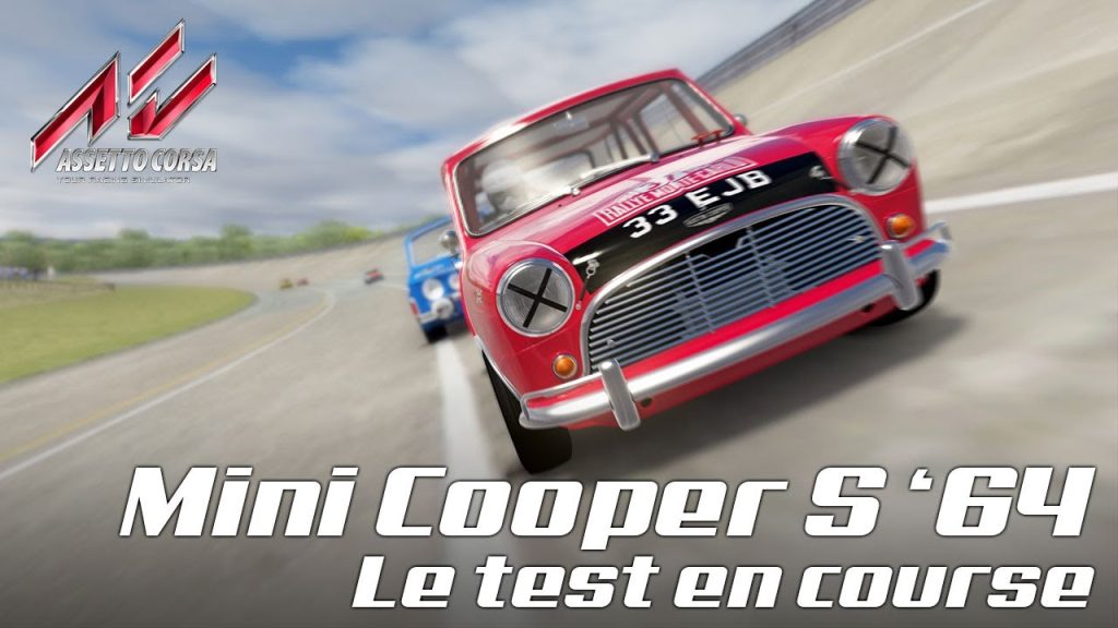 ASSETTO CORSA MOD FR – AUSTIN MINI COOPER S 1964 – Le test en course (Youtube)