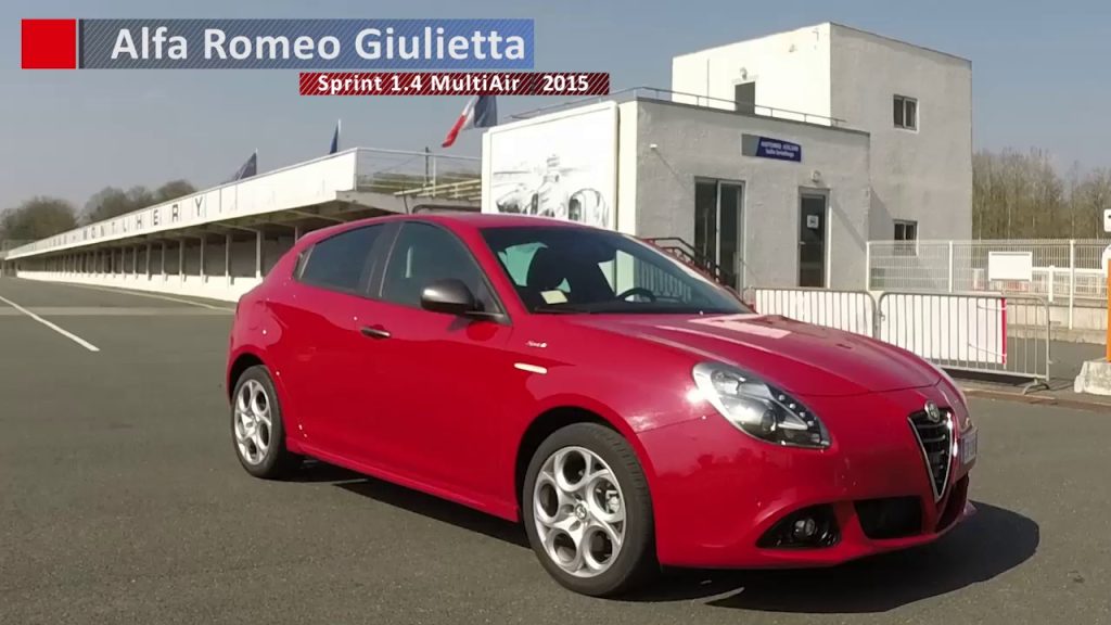 Alfa Romeo Giulietta Sprint 1.4 MultiAir : 0 à 100 km/h sur le circuit de Montlhéry – AutoMoto 2015 – circuit montlhery 100 ans, sur Dailymotion