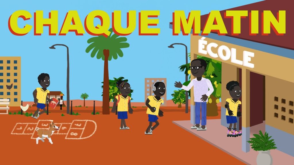 Chaque Matin – Comptine Africaine (avec paroles en français) (Youtube)