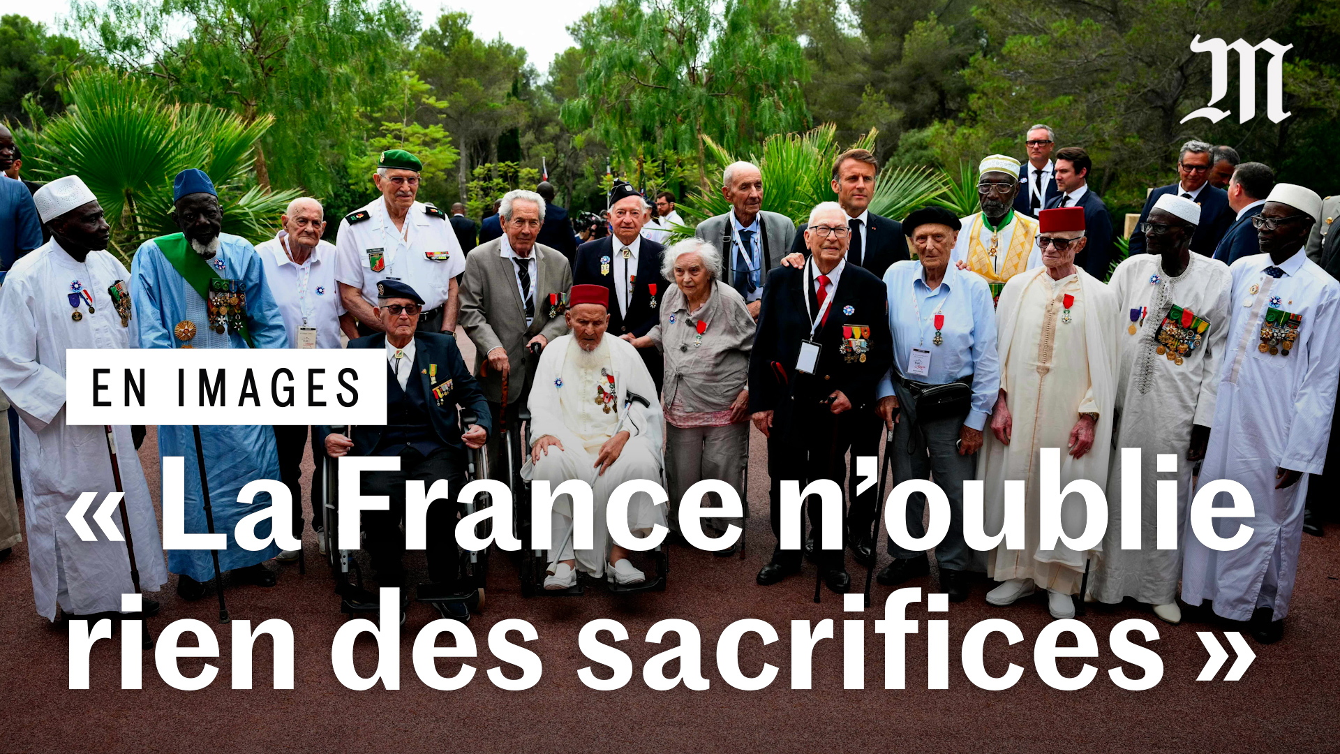 Vimeo Emmanuel Macron a rendu hommage aux combattants des anciennes colonies françaises.