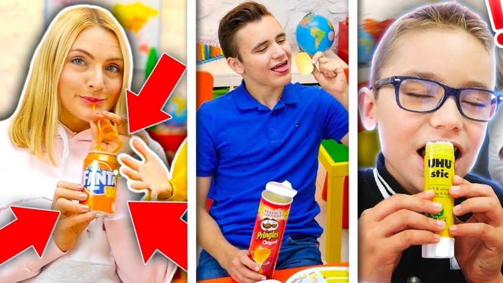 NE JAMAIS MANGER ou RÉPONDRE EN CLASSE !!! (court-métrage compilation Swan & Néo) (Youtube)