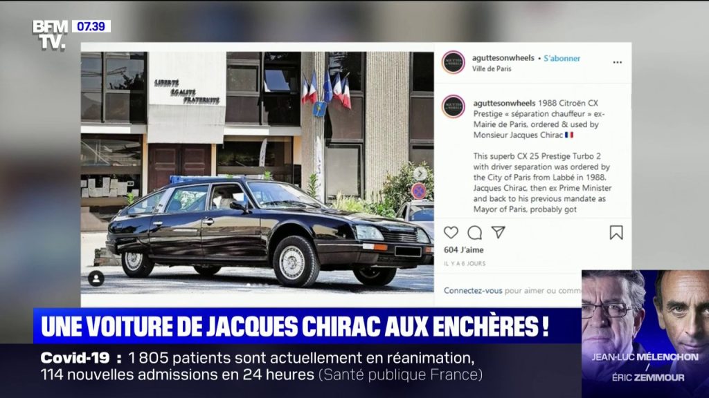 Une ancienne voiture de Jacques Chirac vendue 84.000 euros aux enchères (livre voiture ancienne cultura)