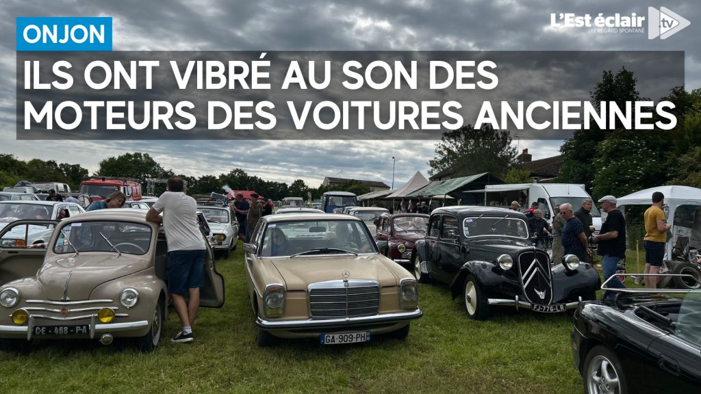 Des centaines de voitures anciennes étaient rassemblées à Onjon ce dimanche 26 mai (Dailymotion)
