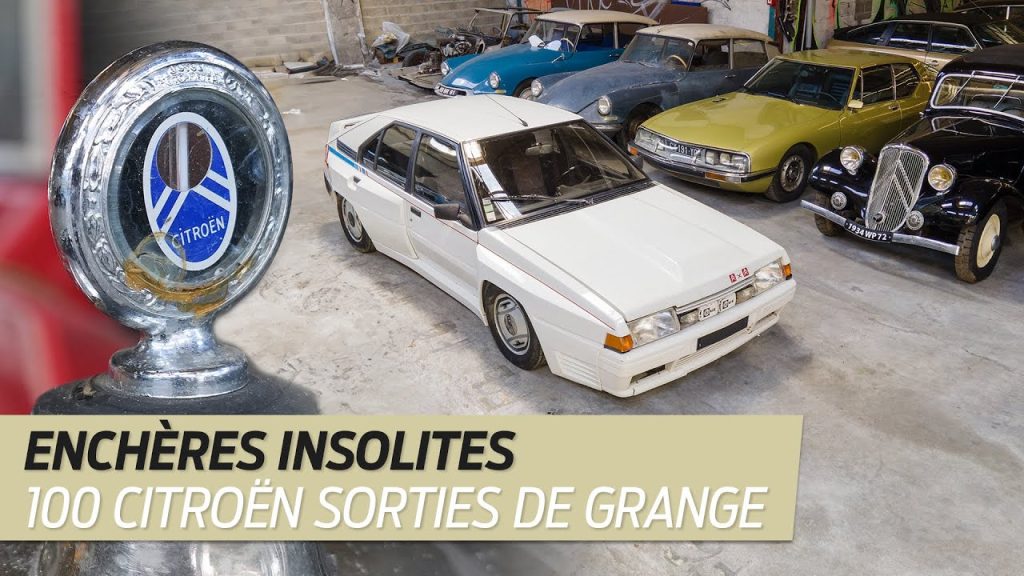Enchères INSOLITES. 100 Citroën ANCIENNES sorties de grange ! (Voitures anciennes à vendre)