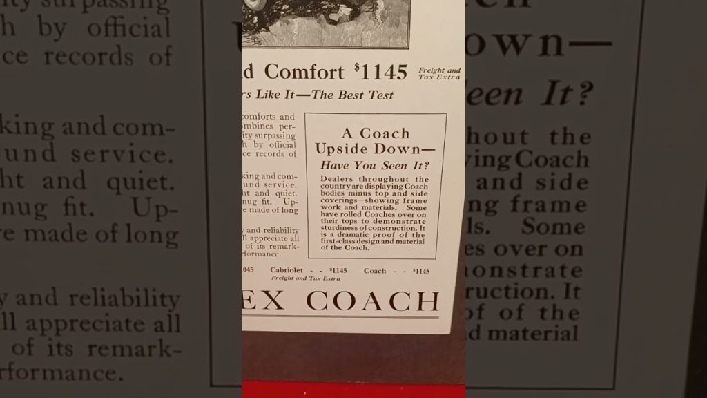 Essex Coach Vintage Print Ad Obscure American Car #vintageads #essex #oldcars #1920s (Livre voitures anciennes)