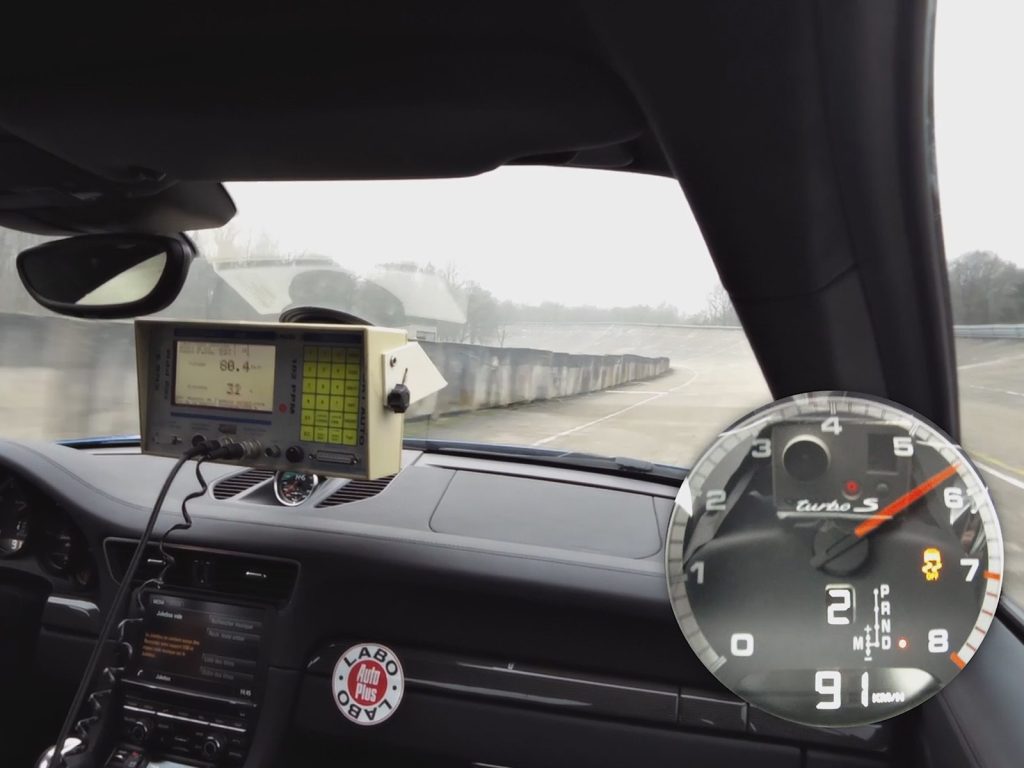 Dailymotion (autodrome de linas-montlhéry photos): Porsche 911 Turbo S – 1000m départ arrêté