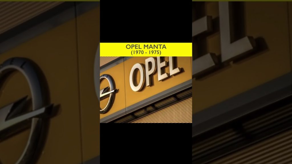 Youtube: L’Opel Manta (1970-1975)(Livre voitures anciennes)