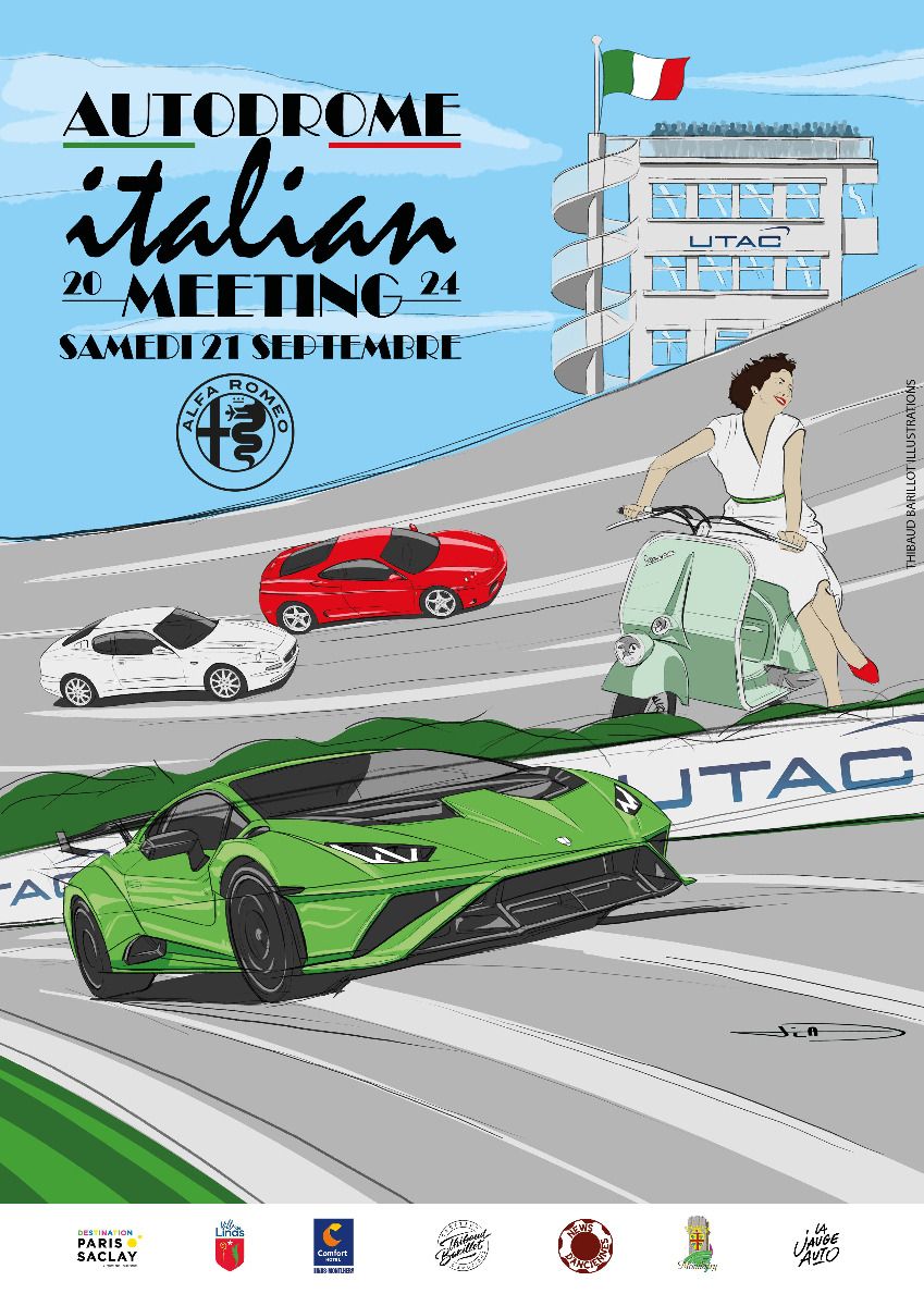 Pinterest Autodrome UTAC Linas-Montlhéry - 8ème édition Italian Meeting le samedi 21 septembre 2024