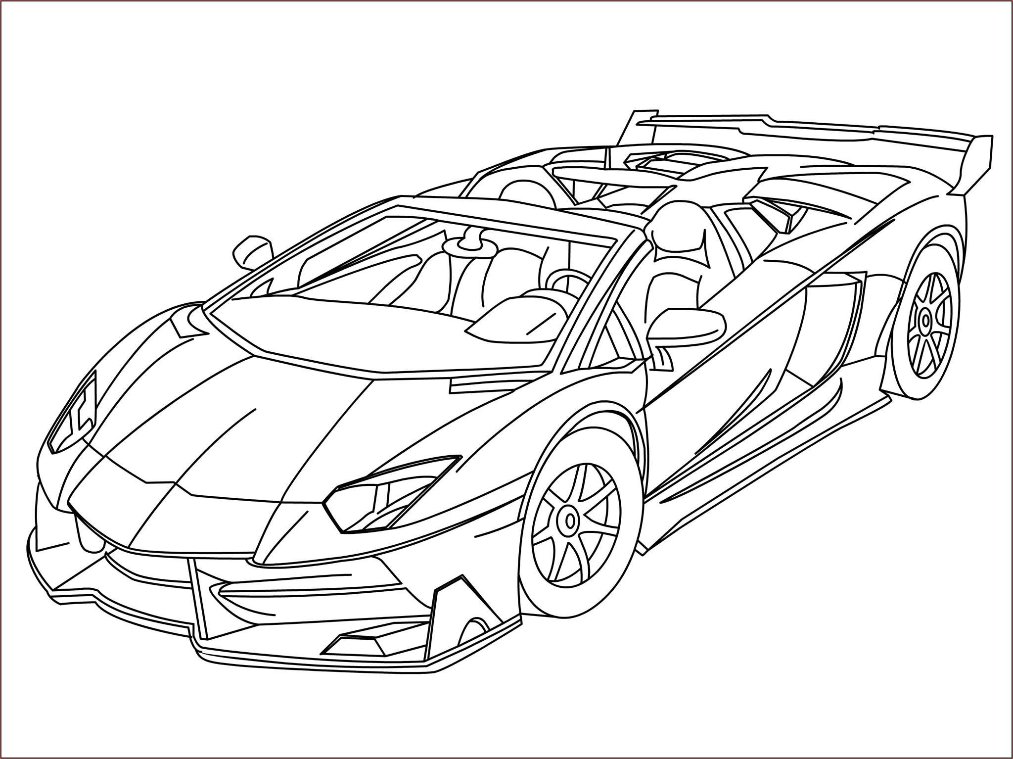 Pinterest 7 Utile Coloriage De Voiture Sportive Photograph