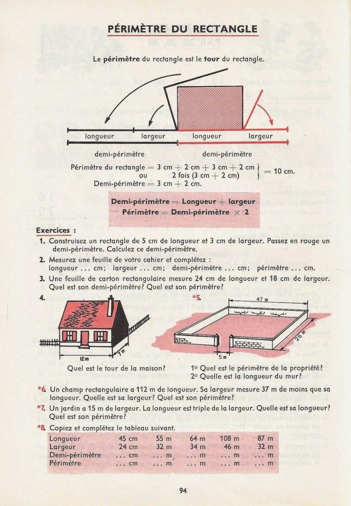 Bodard, Conti, Le Calcul quotidien CE1-CE2 (1966) (Pinterest)