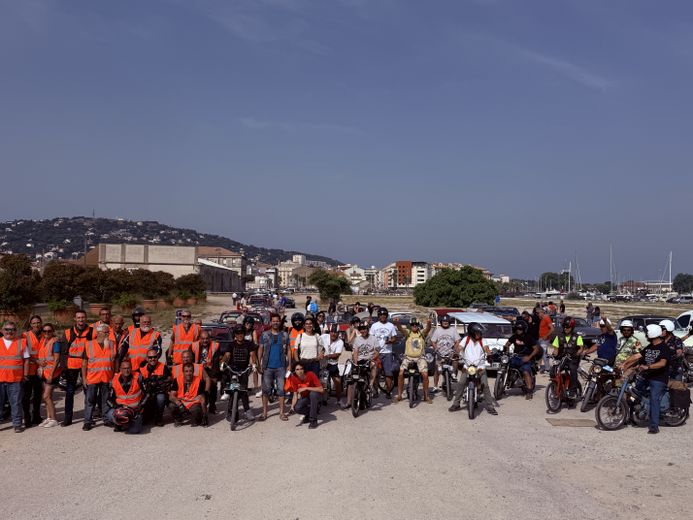 Les motards de "l’association Les Motos de l’Espoir".