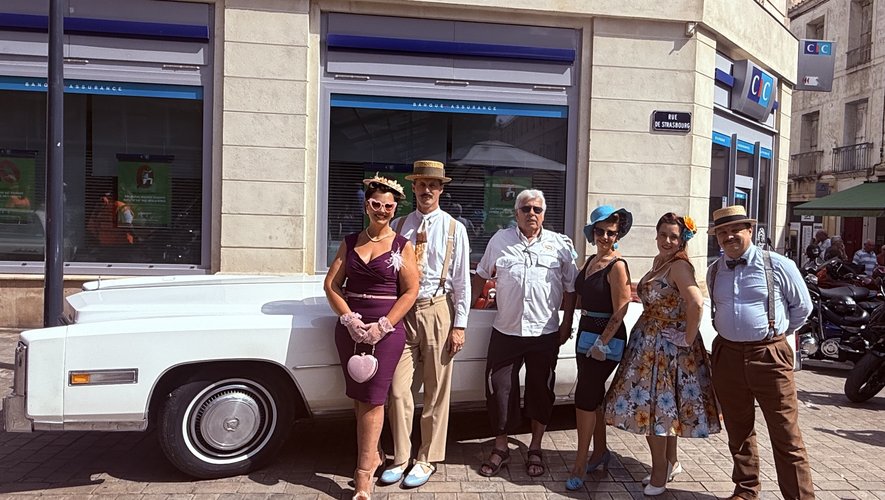 Pin-up et véhicules anciens en cœur de ville : le passé a pris le volant à Sète, plongée dans une ambiance vintage