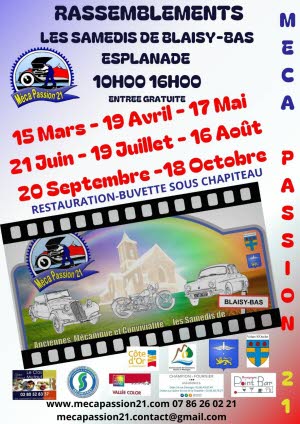 Rassemblement de vehicules militaires et voitures anciennes : Exposition a Blaisy Bas