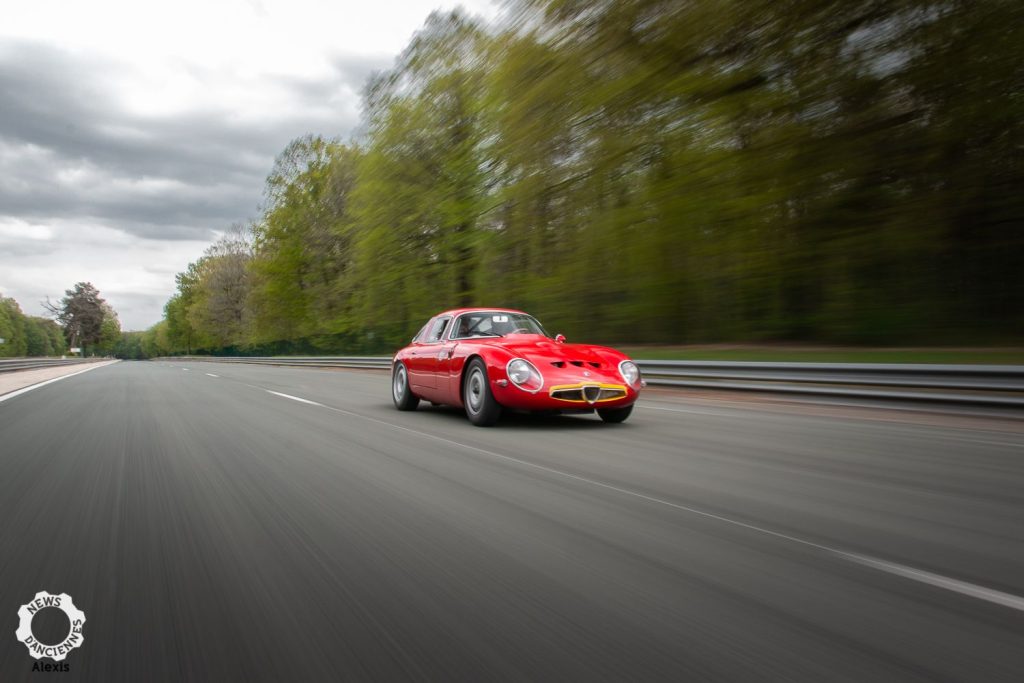 Alfa Romeo TZ, au volant d’une Diva (autodrome de linas)