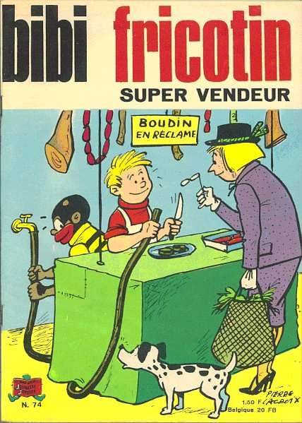 Bibi Fricotin (2e Série – SPE) (Après-Guerre) -74- Bibi Fricotin super vendeur (livre voitures anciennes)