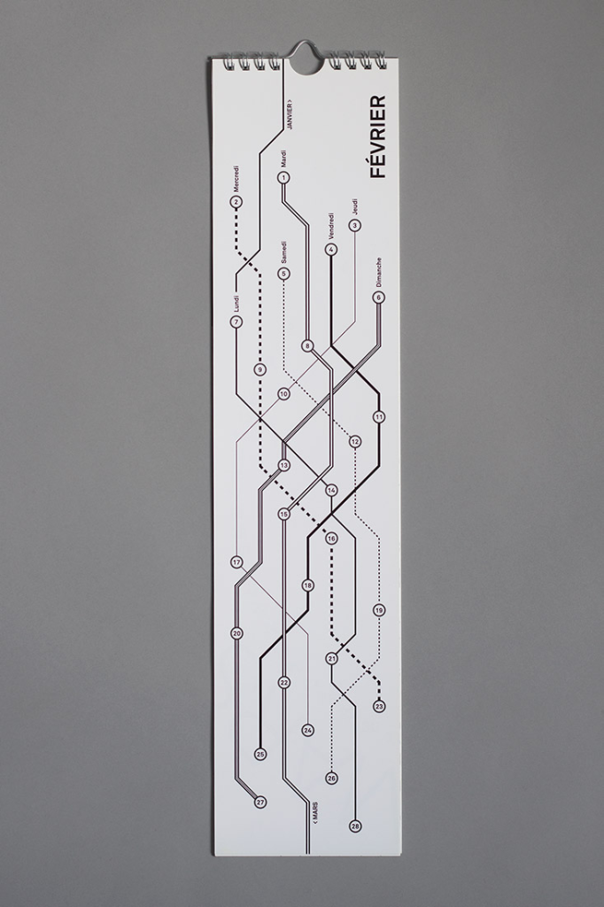 Typographic Calendar (Pinterest)