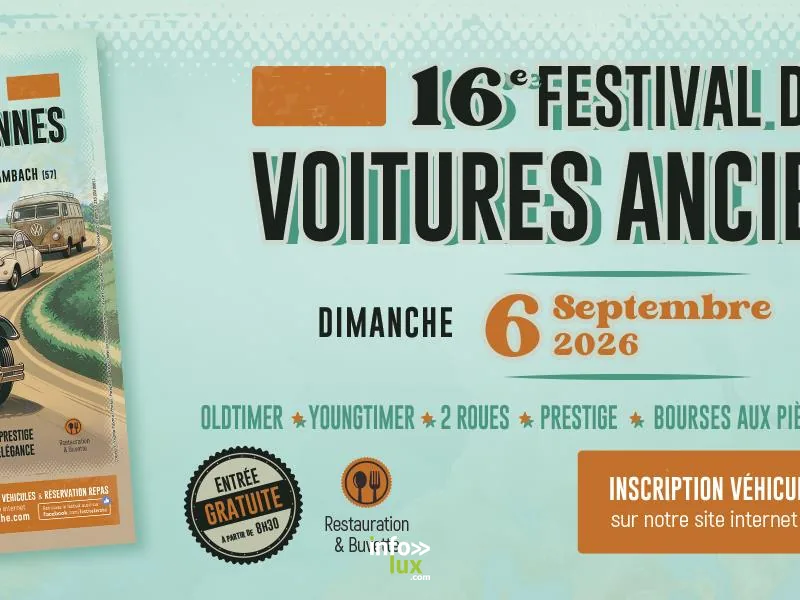 Dans les médias: Festival de voitures anciennes à Hambach — septembre 2026
