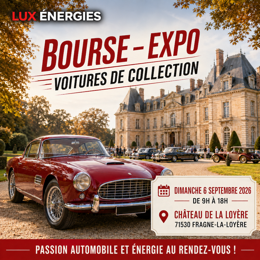 Selon les médias: Découvrez Lux Énergies lors de la Bourse-Expo des voitures de collection ! – info-chalon.com