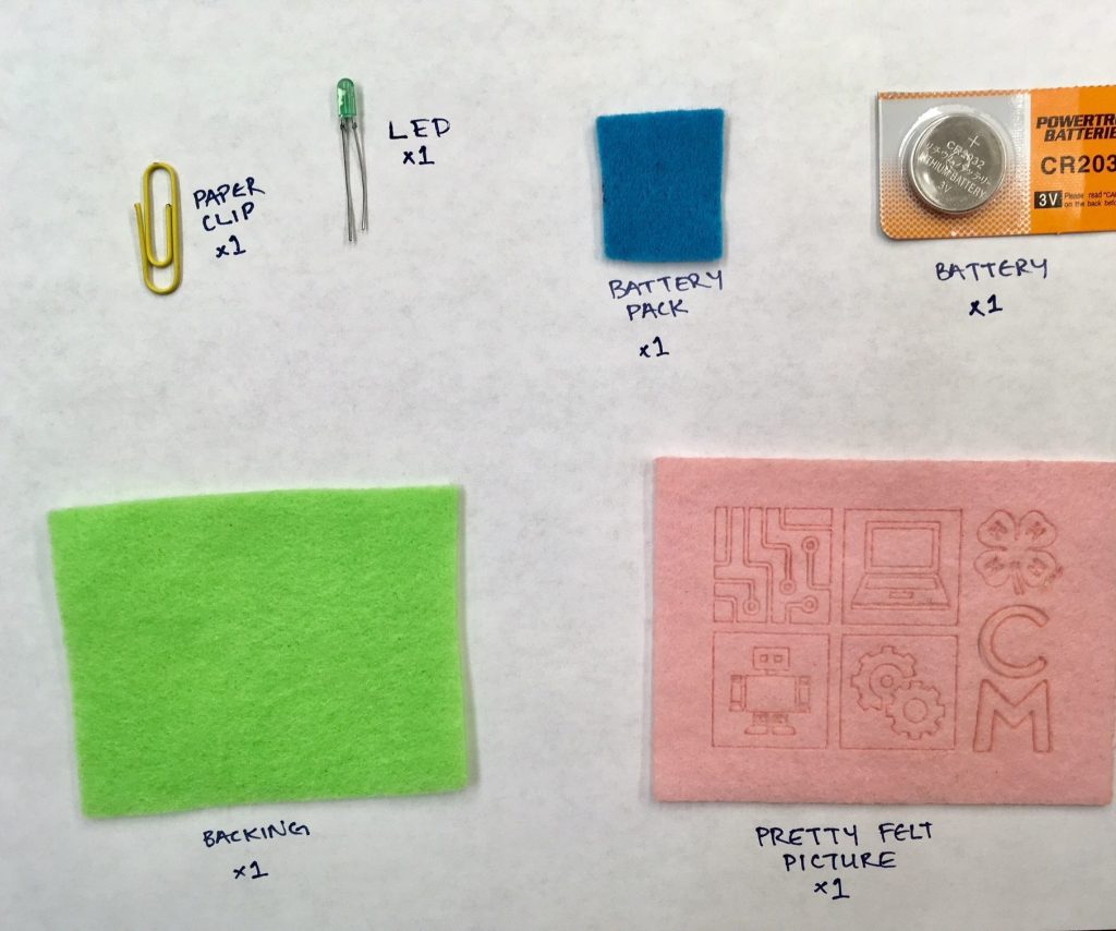 Simple Sewn Circuit (Pinterest)