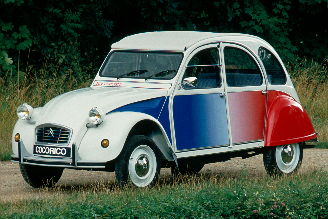 Citroën 2CV Cocorico (1986) : 1 000 exemplaires).