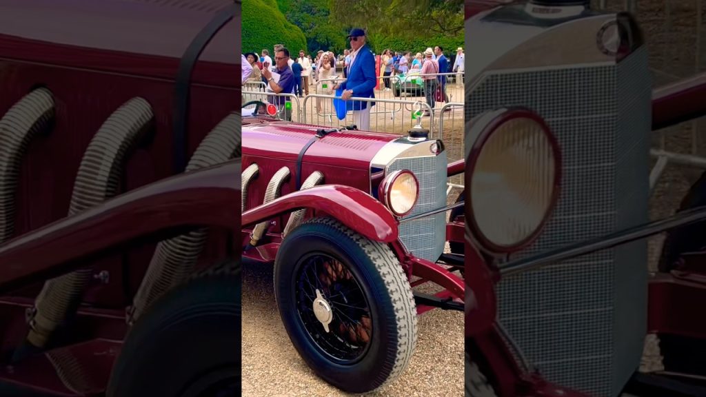 CLASSIC 1928 MERCEDES-BENZ SSK ROADSTER DRIVING OUT OF CAR CONCOURS SHOW! #shorts #trending #viral (Livre voitures Anciennes fran&ccedil;aises)