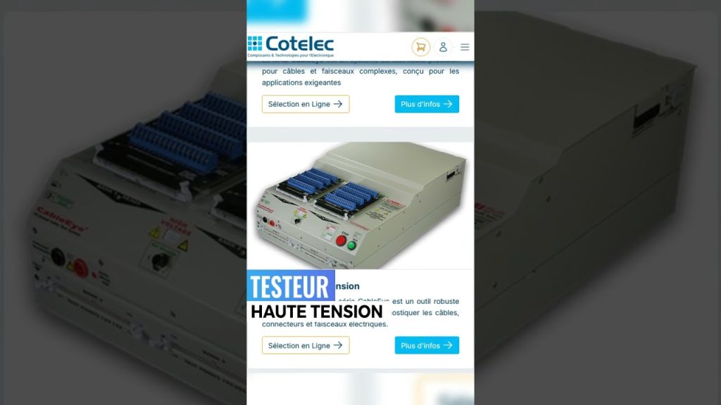 🔌 CableEye : le test complet basse et haute tension &ndash; Circuit linas, sur Youtube