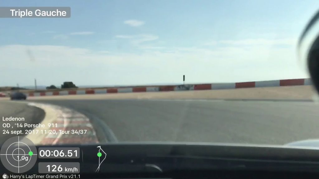Circuit Lédenon – Porsche 991 Gt3 phase 1 – 24/09/2017 (Youtube)
