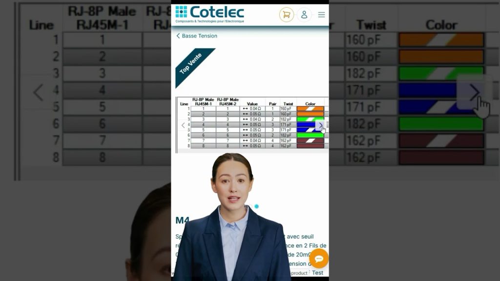 Cotelec vous propose des Testeurs Basse Tension Le système CableEye M4 – Circuit linas, sur Youtube