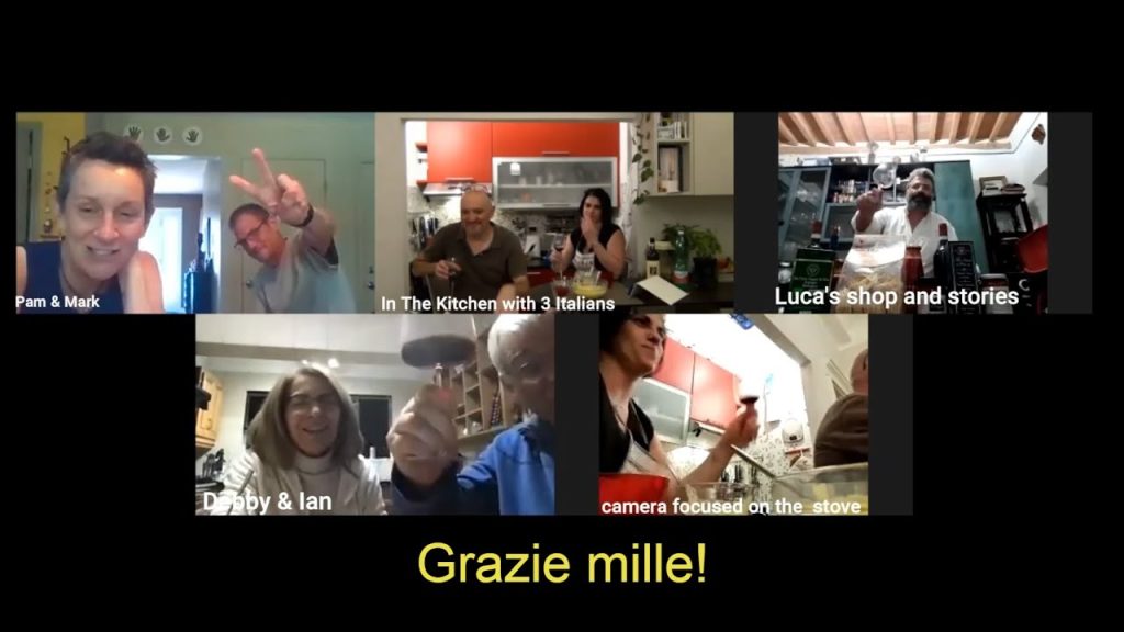 In the Kitchen with 3 Italians &ndash; Zoom conference Cooking Class and Italian Tradition Meetings &ndash; Autodrome italian meeting, sur Youtube