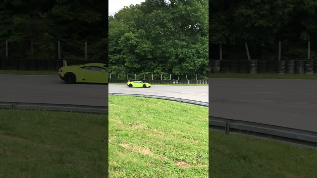 Lamborghini Hurricane sur le circuit Jean-Pierre Beltoise &agrave; Trappes (Circuit linas)