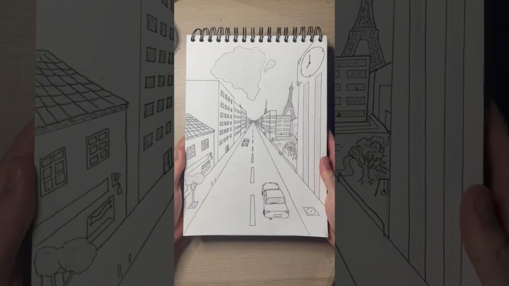 Sur Youtube (Beau livre Voitures anciennes): La Perspective &agrave; 1 Point De Fuite 🏙️     #art #dessin #drawing #tuto #tutodessin