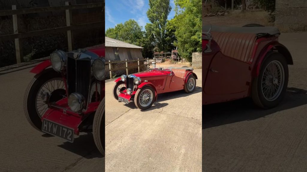 Sur Youtube: Just arrived and on sale shortly- a super 1947 MG TC @motodromehenleyonthames(Beau livre Voitures anciennes)