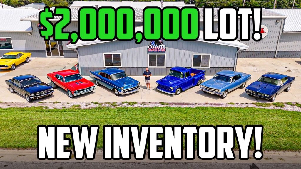 Sur Youtube (Voitures anciennes &agrave; vendre): We Have $2,000,000 Worth of Classic Cars for Sale! Full Lot Walk