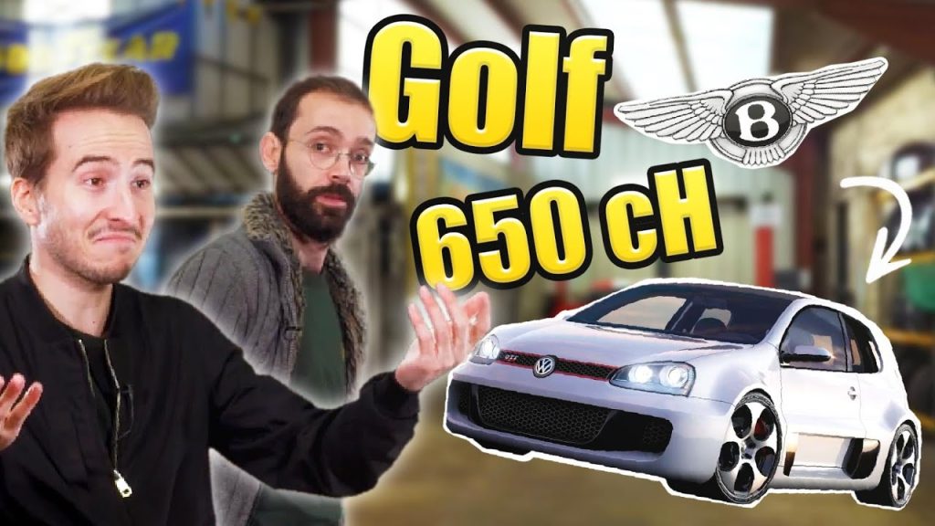Sur Youtube: Vultech : L&rsquo;incroyable GOLF W12 (avec 650ch dedans mdr)(circuit montlhery evenement)