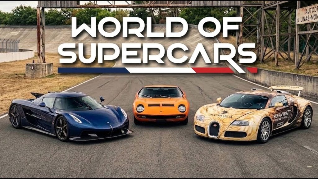 World of Supercars – Bugatti, Koenigsegg et Miura à Montlhéry ! (Circuit linas montlhéry evenement)