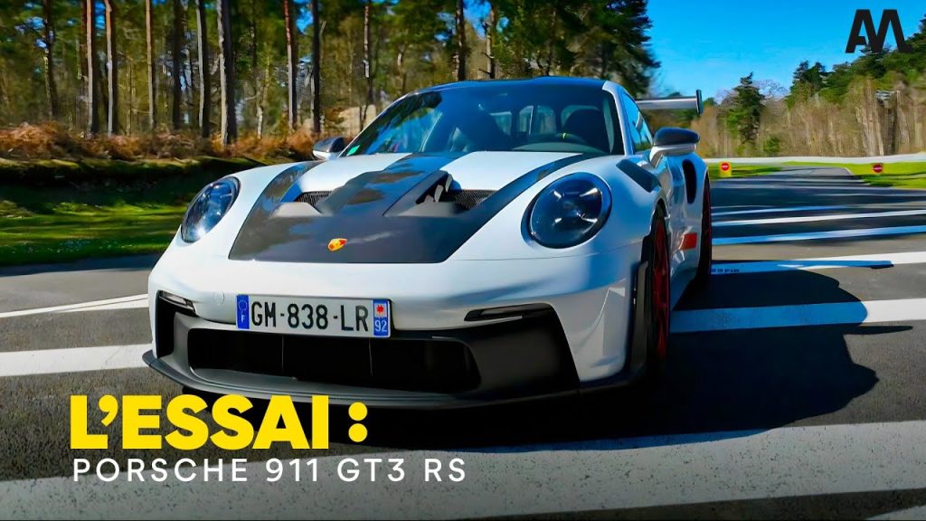Youtube: Essai – Porsche 911 GT3 RS : L’avion de chasse… qui ne volait pas !(circuit montlhery moto)
